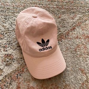 Pink adidas baseball hat